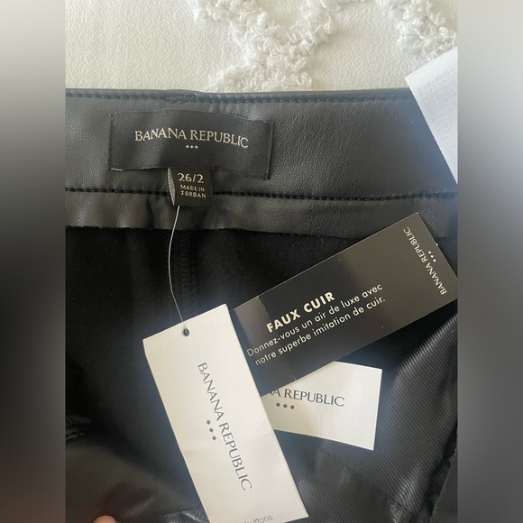 Banana Republic Slim Vegan Leather Pant - Picture 4 of 13